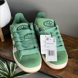 adidas Green Campus 00s W Suede Low-Top Sneakers